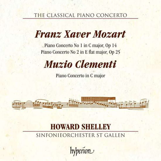 Cover for Howard Shelley Howard Shelley · Mozart F  Clementi Piano C (CD) (2016)