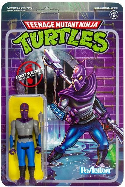 Teenage Mutant Ninja Turtles Reaction Figure - Foot Soldier - Teenage Mutant Ninja Turtles - Produtos - SUPER 7 - 0840049802261 - 16 de março de 2020