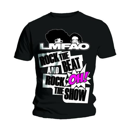 Cover for Lmfao · LMFAO Unisex Tee: Rock The Beat (TØJ) [size M] [Black - Unisex edition] (2015)