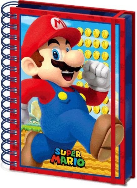 Super Mario 3D A5 Lenticular Notebook - A5 3D Notebooks - Books - PYRAMID INTERNATIONAL - 5051265726261 - October 26, 2023