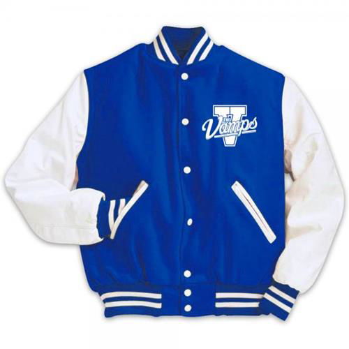 Cover for Vamps - The · The Vamps Ladies Varsity Jacket: Team Vamps (Bekleidung) [size S] [Blue - Ladies edition]