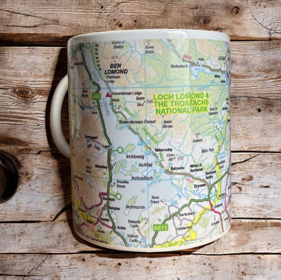 Cover for OS Map Ceramic Mug - Loch Lomond and The Trossachs National Park (MERCH) (2025)