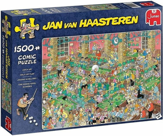 Puzzel JvH: Krijt op Tijd 1500 stukjes (20026) - Jan Van Haasteren - Fanituote - Jumbo - 8710126200261 - keskiviikko 1. syyskuuta 2021