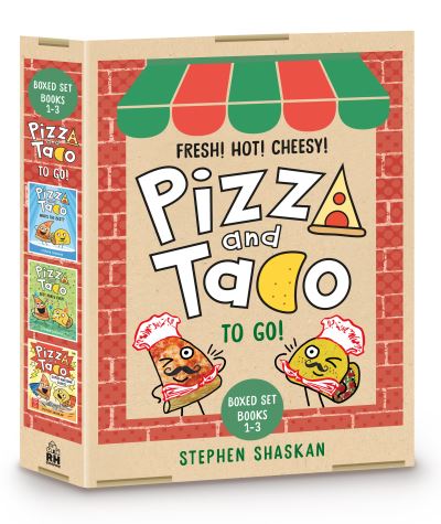 Cover for Stephen Shaskan · Pizza and Taco To Go! 3-Book Boxed Set: Pizza and Taco: Who's the Best?; Pizza and Taco: Best Party Ever!; Pizza and Taco Super-Awesome Comic! (Hardcover Book) (2022)