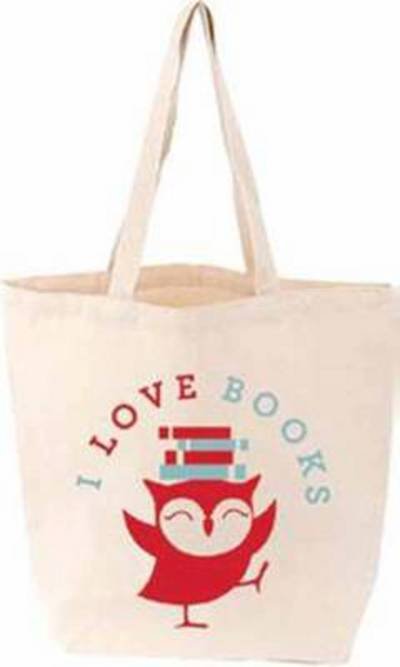 I Love Books Littlelit Tote Bag - LittleLit -  - Merchandise - Gibbs M. Smith Inc - 9781423638261 - August 1, 2014