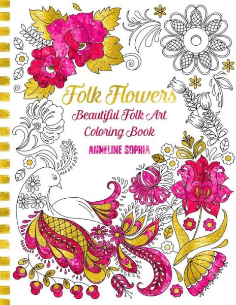 Cover for Anneline Sophia · Folk Flowers (Paperback Book) (2015)