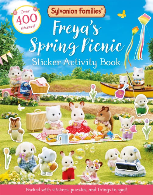 Cover for Macmillan Children's Books · Sylvanian Families: Freya's Spring Picnic Sticker Activity Book: An official Sylvanian Families sticker activity book, with over 400 stickers! (Paperback Book) (2025)