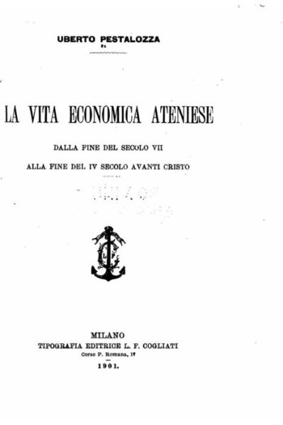 Cover for Pordenone · La vita economica ateniese dalla fine del secolo VII alla fine del IV secolo (Pocketbok) (2016)