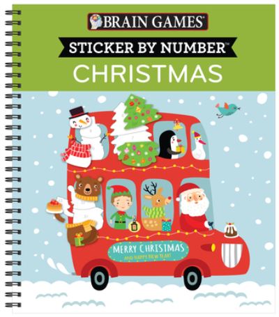 Cover for Publications International Ltd. · Brain Games - Sticker by Number - Christmas (Buch) (2020)