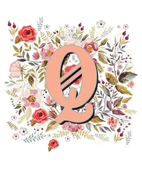 Cover for Terri Jones · Q Monogram Letter Floral Wreath Notebook (Paperback Book) (2018)