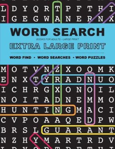 Cover for Large Print Word Search Team · Word Search Books for Adults (Paperback Book) (2018)