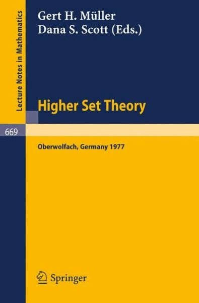 Higher Set Theory - Lecture Notes in Mathematics - G H Mller - Bøger - Springer-Verlag Berlin and Heidelberg Gm - 9783540089261 - 1. september 1978