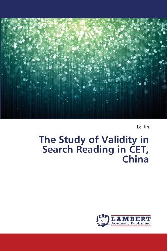 Cover for Lei Jin · The Study of Validity in Search Reading in Cet, China (Paperback Bog) (2013)