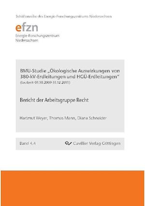 Cover for Hartmut Weyer · BMU-Studie &quot;Ökologische Auswirkungen von 380-kV-Erdleitungen und HGÜ-Erdleitungen&quot; . Bericht der Arbeitsgruppe Recht (Paperback Book) (2012)
