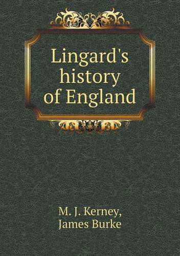 Cover for James Burke · Lingard's History of England (Paperback Book) (2013)