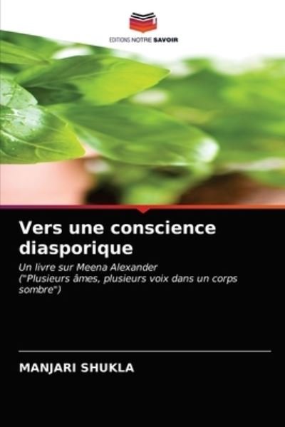 Cover for Manjari Shukla · Vers une conscience diasporique (Paperback Book) (2020)