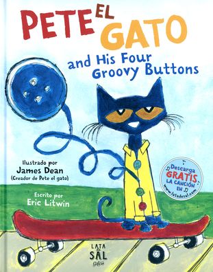 Cover for Eric Litwin · Pete el gato and his four groovy buttons (Hardcover Book) (2019)