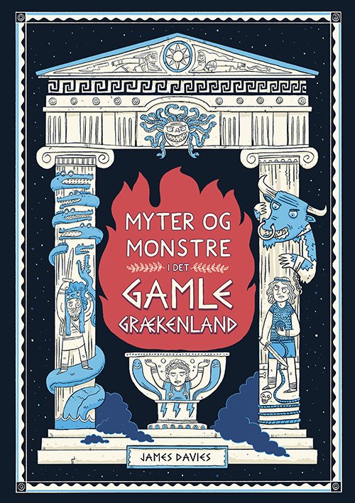 Cover for James Davies · Myter og monstre i det gamle Grækenland (Bound Book) [1º edição] (2023)