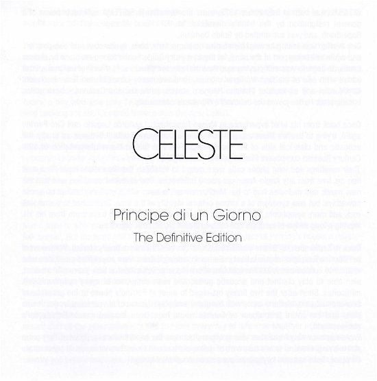 Cover for Celeste · Principe Di Un Giorno - The Definitive Edition (CD) (2020)