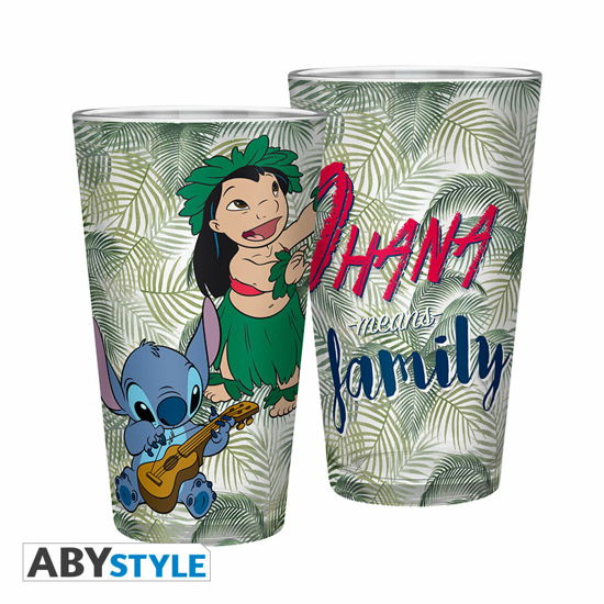 Cover for Lilo &amp; Stitch · Disney - Large Glass - 400Ml - Lilo &amp; Stitch - X2 (MERCH)