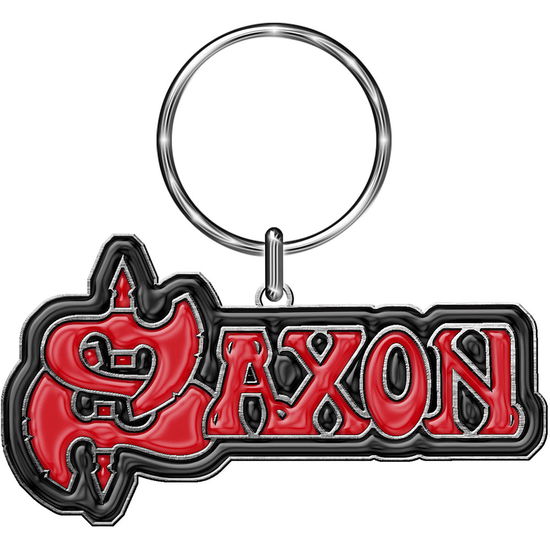 Saxon Keychain: Logo (Enamel In-Fill) - Saxon - Fanituote -  - 5055339752262 - 