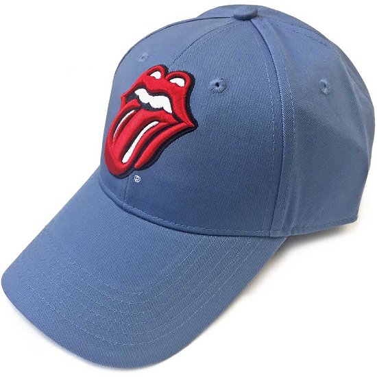 Cover for The Rolling Stones · The Rolling Stones Unisex Baseball Cap: Classic Tongue (Denim Blue) (Klær) [Blue - Unisex edition]
