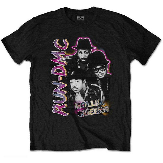 Run DMC Unisex T-Shirt: Hollis Queens Homage - Run DMC - Merchandise -  - 5056561015262 - 