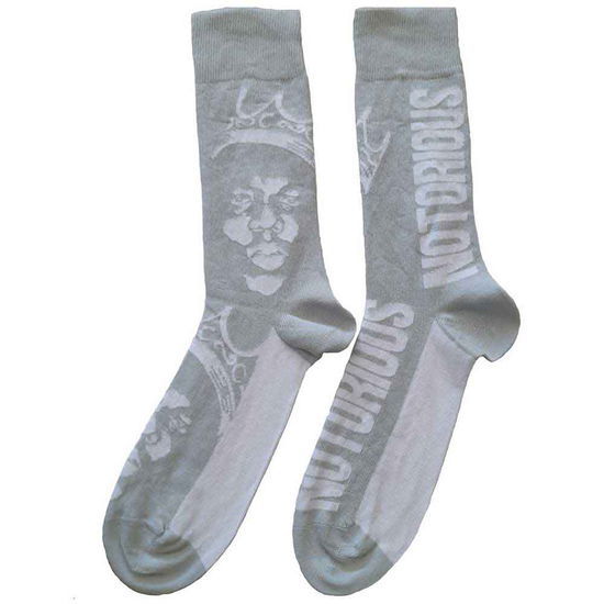 Cover for Biggie Smalls · Biggie Smalls Unisex Ankle Socks: Crown Monochrome (UK Size 7 - 11) (CLOTHES) [size M]