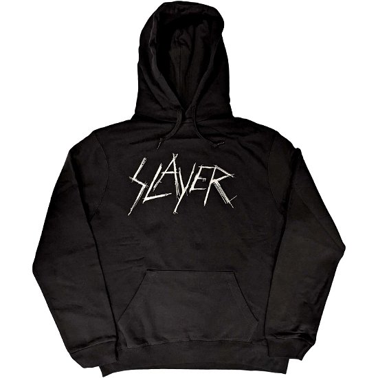 Slayer Unisex Pullover Hoodie: Scratchy Logo - Slayer - Marchandise -  - 5056561060262 - 