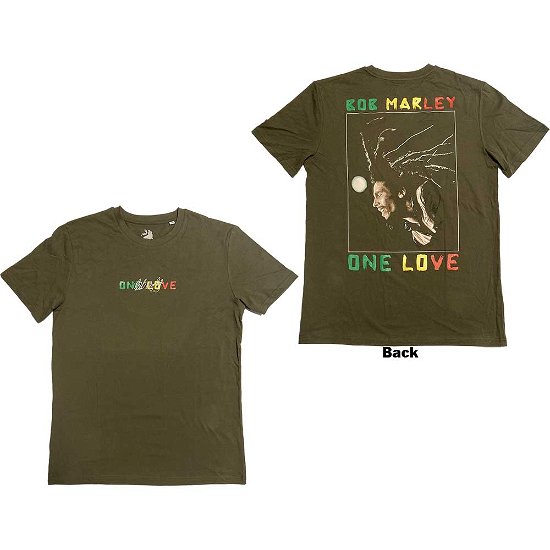Bob Marley Unisex T-Shirt: One Love Dreads (Back Print) - Bob Marley - Merchandise -  - 5056737236262 - 