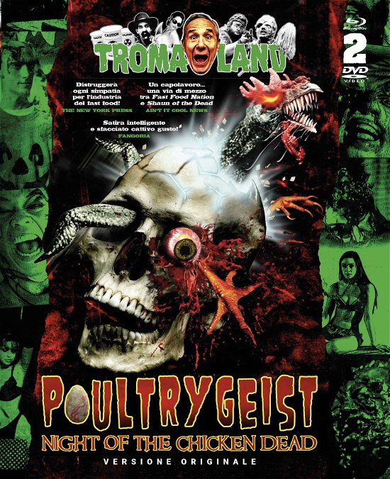 Cover for Poultrygeist · Night Of The Chicken Dead (Blu-Ray+Dvd) (Blu-ray) (2020)