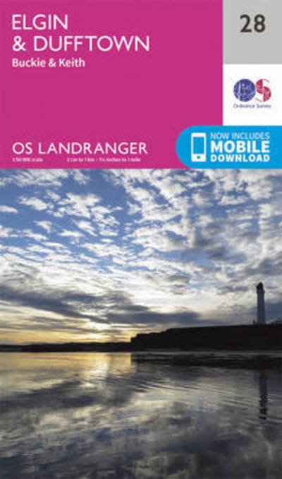 Cover for Ordnance Survey · Elgin, Dufftown, Buckie &amp; Keith - OS Landranger Map (Landkart) [February 2016 edition] (2016)