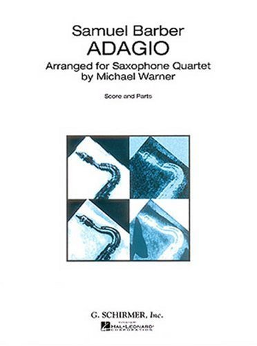 Cover for Samuel Barber · Adagio for Strings (Arrangement for Saxophone Quartet) (Sheet music) (1997)