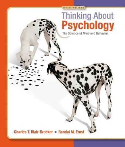 Cover for Ernst · Vitalsource Ebook for Thinking About Psy (Hardcover Book) (2012)