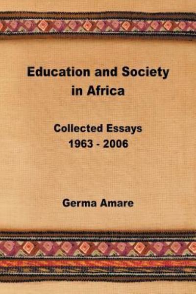 Cover for Germa Amare · Education and Society in Africa (Paperback Book) (2018)