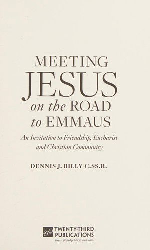 Cover for Dennis J Billy · Meeting Jesus on the Road to Emmaus (Book) (2017)