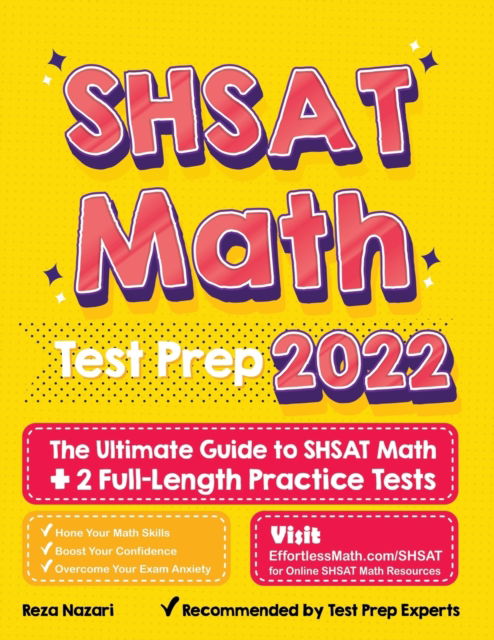 Cover for Reza Nazari · SHSAT Math Test Prep: The Ultimate Guide to SHSAT Math + 2 Full-Length Practice Tests (Paperback Book) (2021)