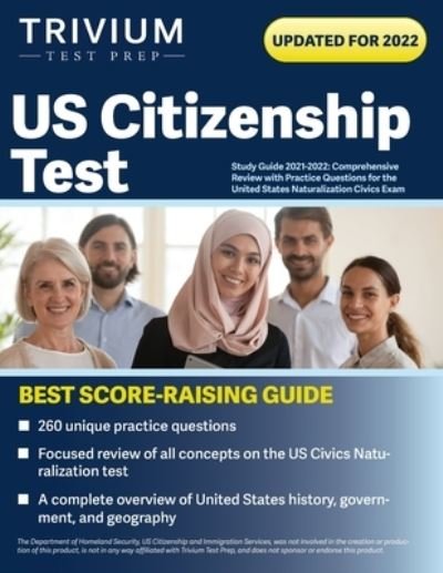 US Citizenship Test Study Guide 2021-2022 - Simon - Books - Trivium Test Prep - 9781637980262 - September 29, 2021