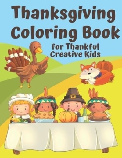 Cover for Holiday Puzzle Press · Thanksgiving Coloring Book for Thankful Kids (Paperback Book) (2019)