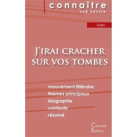 Cover for Boris Vian · Fiche de lecture J'irai cracher sur vos tombes de Boris Vian (Analyse litteraire de reference et resume complet) (Paperback Bog) (2022)