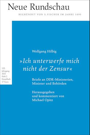 Cover for Hans Jürgen Balmes · Neue Rundschau 2021/2 (Paperback Book) (2021)