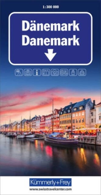 Denmark - Road maps -  - Książki - Kummerly & Frey,Switzerland - 9783259018262 - 4 lipca 2023