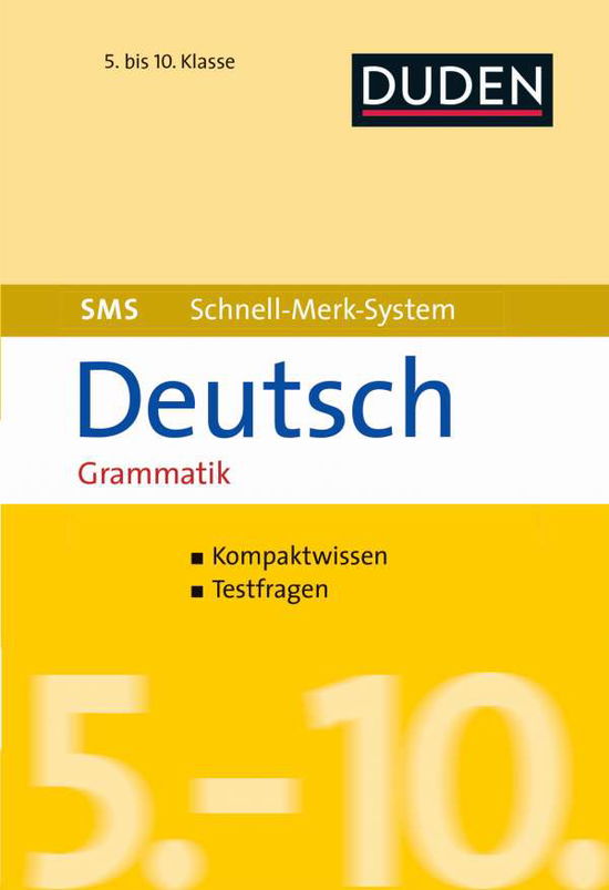 Cover for Hock · SMS Deutsch - Grammatik 5.-10. Kla (Book)