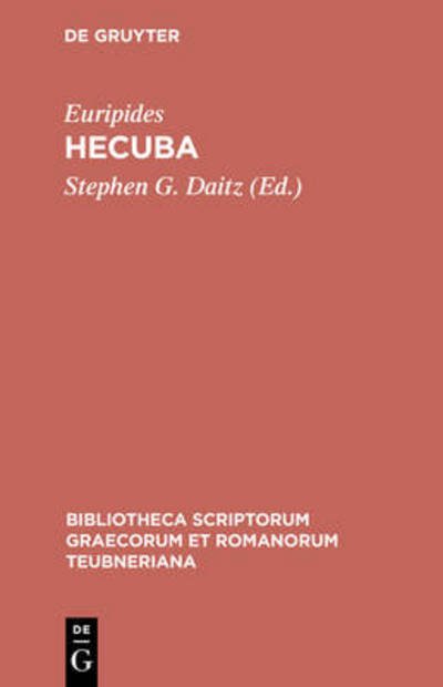 Hecuba - Euripides - Bücher - B.G. Teubner - 9783598713262 - 1990