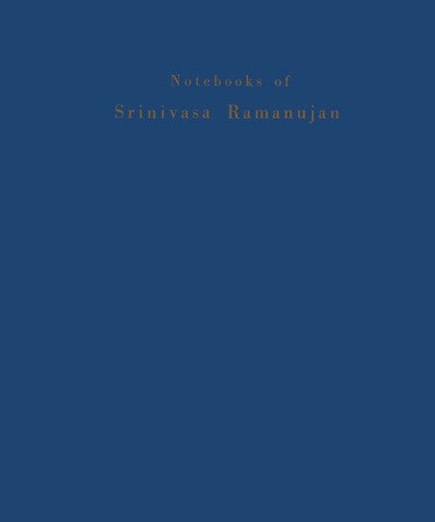Cover for Srinivasa Ramanujan · Notebooks of Srinivasa Ramanujan: Volume II (Taschenbuch) [Softcover reprint of the original 1st ed. 1984 edition]