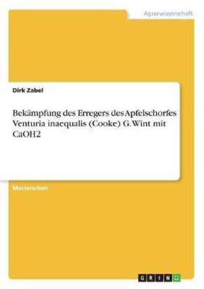 Cover for Zabel · Bekämpfung des Erregers des Apfel (Buch)