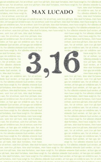 Cover for Max Lucado · 3,16 - håbets tal (Bog) [1. udgave] (2008)