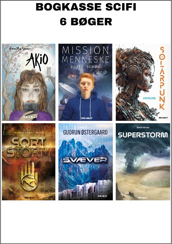 Bogkasse: Bogkasse med 6 science fiction bøger - Bogkasse - Books - KRABAT - 9788794569262 - March 8, 2024