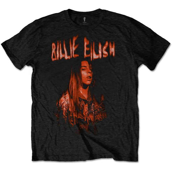 Cover for Billie Eilish · Billie Eilish Unisex T-Shirt: Spooky Logo (Black) (T-shirt)