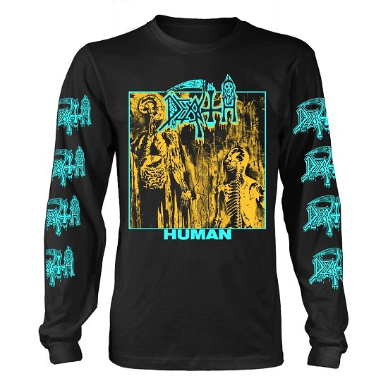 Cover for Death · Human (Blue / Yellow) (Kläder) [size XL] [Black edition] (2020)